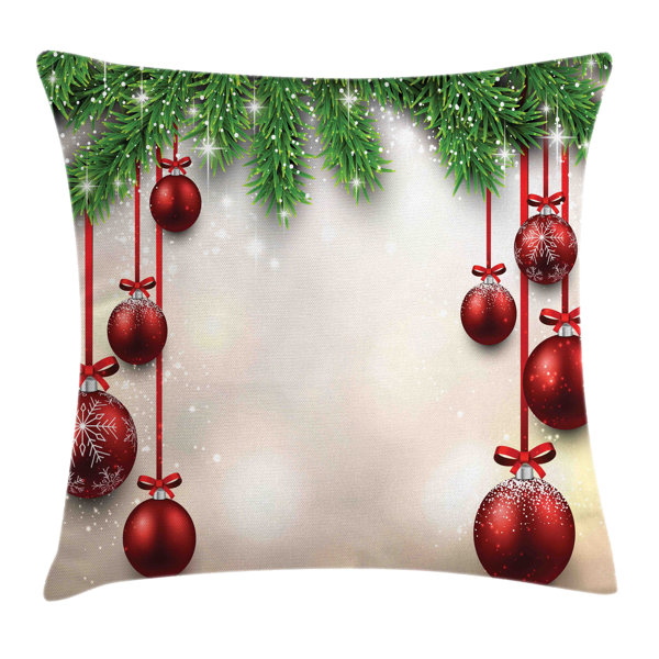 4-teiliges Weihnachtskissenbezug Set – 45x45 Cm, Mit Schneemann & Rentier-Print, Aus Leinen, Für Sofa & Wohnzimmer